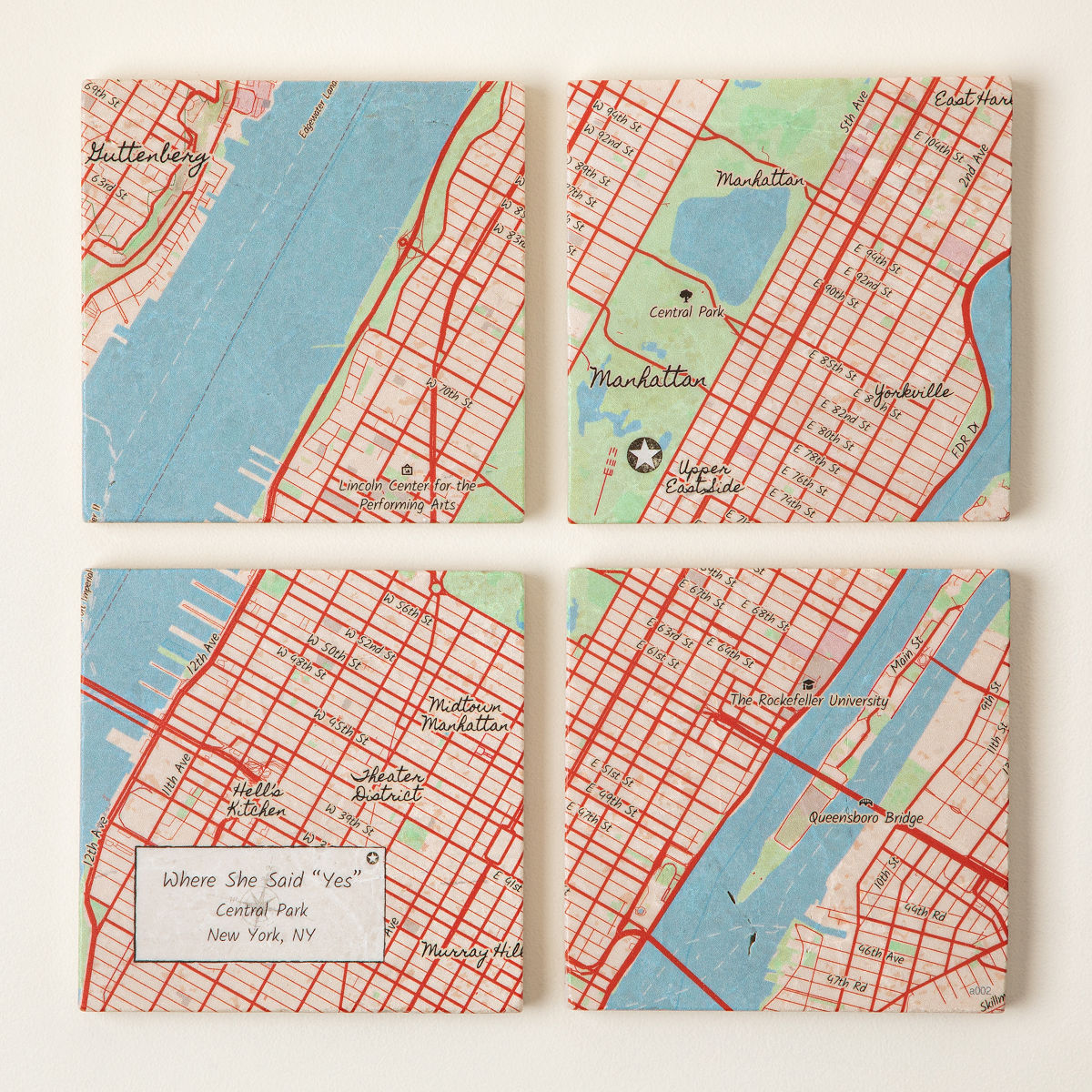 Uncommon Goods Custom Map Coasters