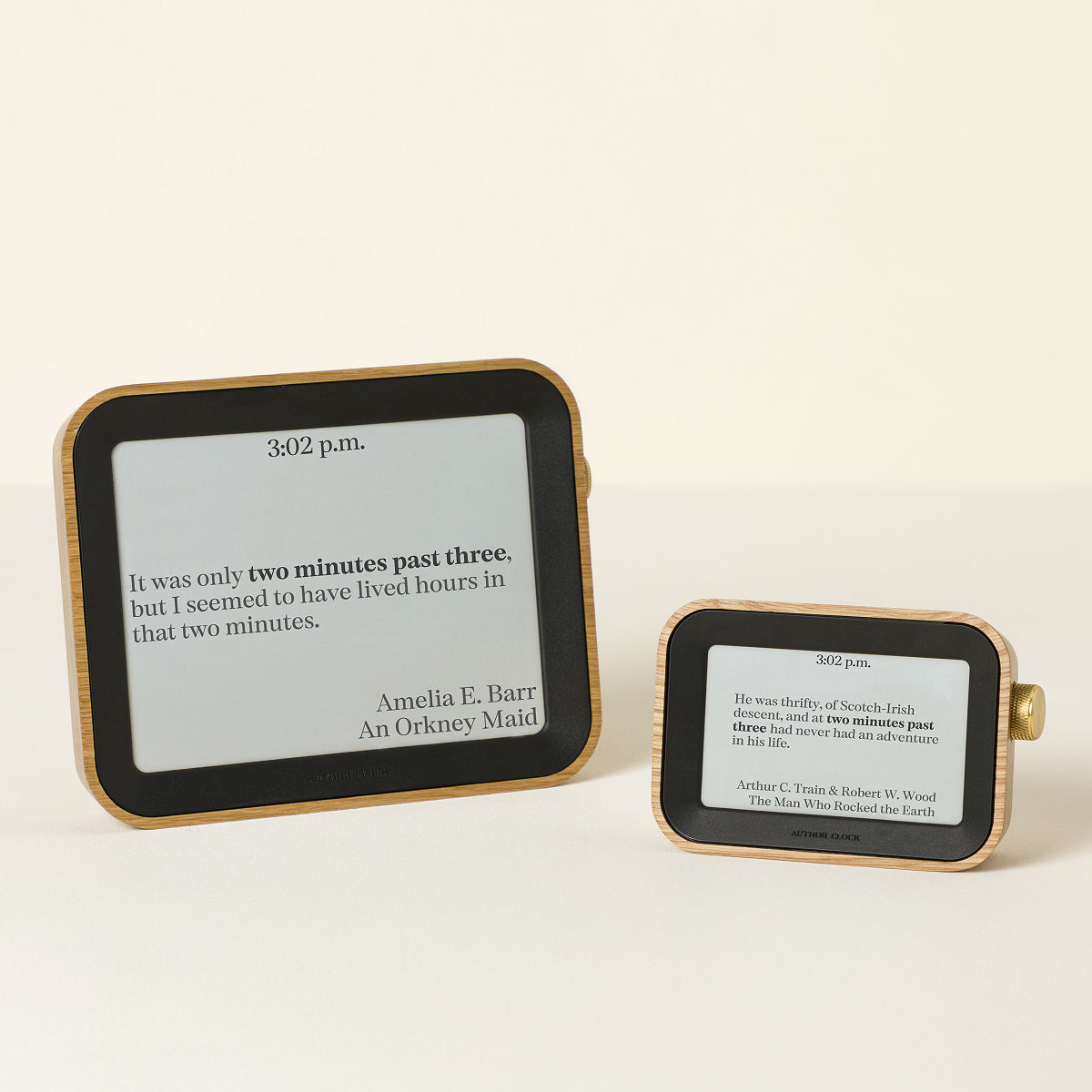 Literary Clock Digital Display